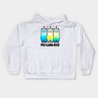 Fiesta Fleece: Llamas of Celebration Kids Hoodie